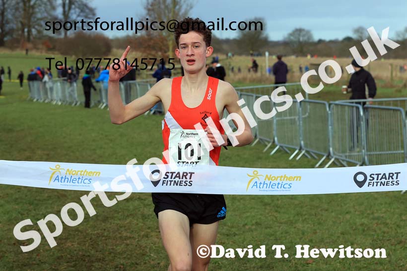 Boys Under-15s 2024 Northern Cross Country Champs., Sedgefield. Photo: David T. Hewitson/Sports for All Pics